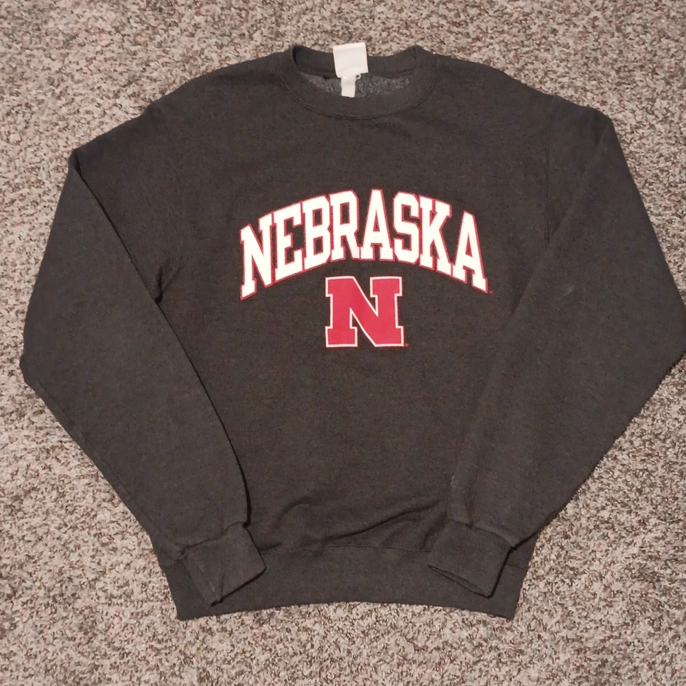 Nebraska Cornhuskera Champion Sweatshirt Gray